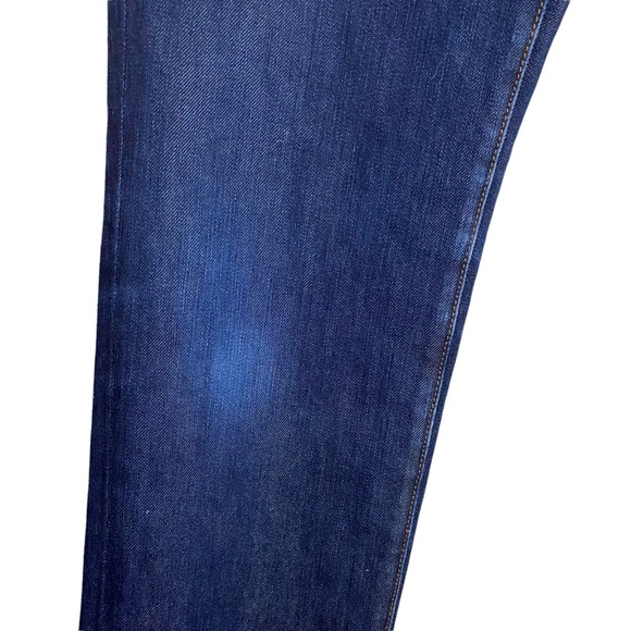 J Brand Mid Rise Slim Straight Leg Dark Wash Denim Jeans Whiskering 28 - Picture 5 of 16